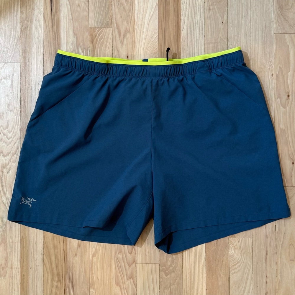 Arc'teryx Men's Athletic Shorts - Blue and Yellow